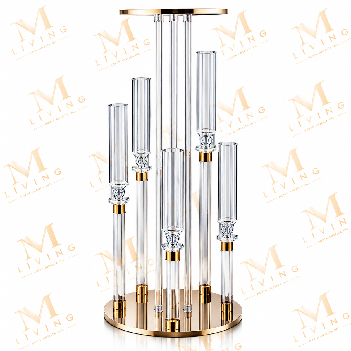 Round Cluster Acrylic Candle Stand, 80 cm