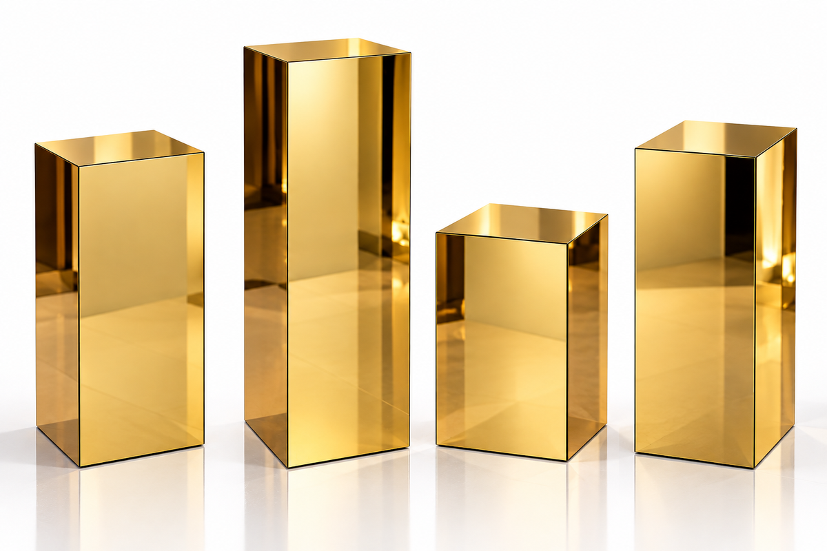 Mirror Display Plinths, Set of 4
